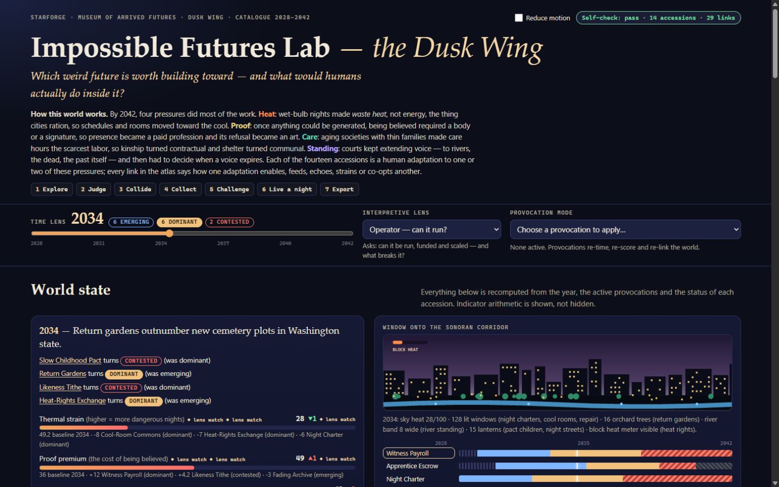 Opus 5.5 High: Impossible Futures Lab. Completed delivery.